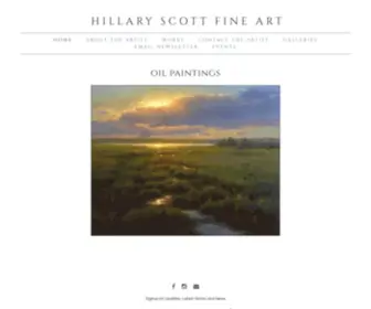 Hillaryscottfineart.com(Hillary Scott) Screenshot