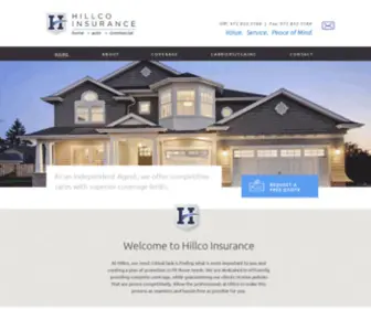 Hillcoinsurance.com(Hillco Insurance) Screenshot