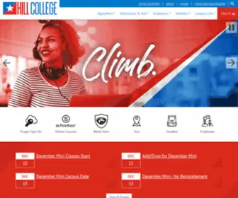 Hillcollege.edu(Hill College) Screenshot