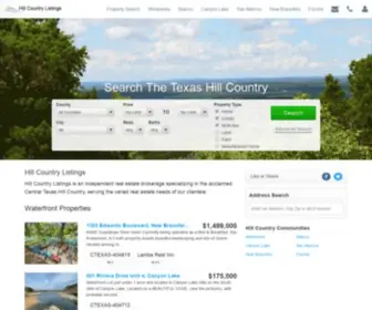 Hillcountrylistings.com(Search The Texas Hill Country) Screenshot