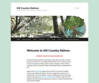 Hillcountrynatives.net(Hill Country Natives) Screenshot