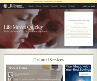 HillcrestmemGard.com(The passing of a loved one) Screenshot