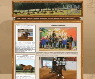 Hilldalefarm.com(Quarter Horses for Sale) Screenshot