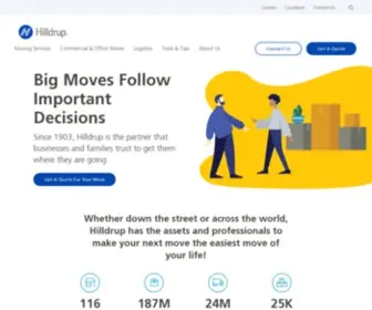 Hilldrup.com(Moving and Storage Company) Screenshot