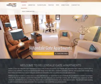 Hillendalegate.com(Parkville, MD Apartments) Screenshot