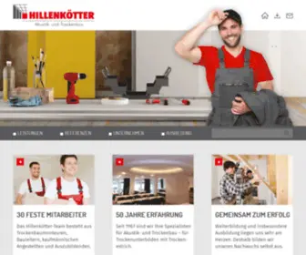 Hillenkoetter-Trockenbau.de(Hillenkötter Trockenbau GmbH & Co) Screenshot