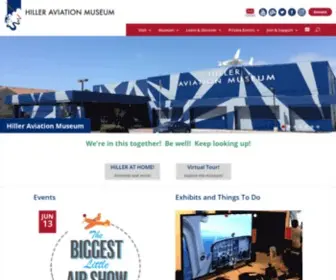 Hiller.org(Hiller Aviation Museum) Screenshot