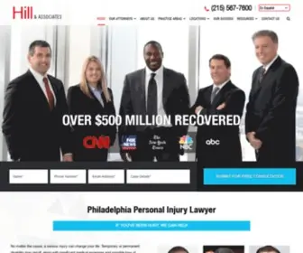 Hilljustice.com(Philadelphia Personal Injury Lawyer) Screenshot