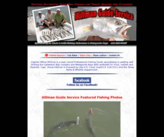 Hillmanguideservice.com(Galveston Bay Fishing guides) Screenshot