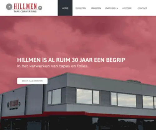 Hillmen.nl(Hillmen Tape Converting) Screenshot