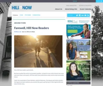 Hillnow.com(Serving the Capitol Hill community) Screenshot