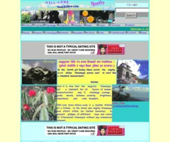 Hillore.com(HILL-LORE an E-Zine dedicated to Uttarakhand) Screenshot