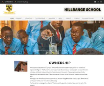 Hillrangeschool.org.ng(HILLRANGE SECONDARY SCHOOL) Screenshot
