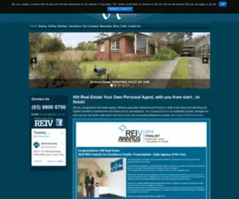 Hillrealestate.com.au(Hill Real Estate) Screenshot