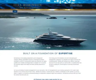 Hillrobinson.com(Owning a yacht shouldn't be hard work) Screenshot