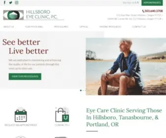 Hillsboroeyeclinic.com(Eye Doctor in Portland) Screenshot