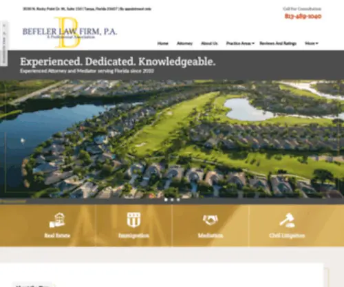 Hillsboroughrealestatelawyer.com(Tampa Law Firm) Screenshot