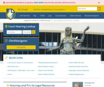 Hillsclerk.com(Hillsborough County Clerk of Courts) Screenshot