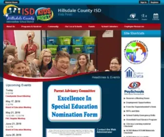 Hillsdale-ISD.org(Hillsdale County Intermediate School District) Screenshot