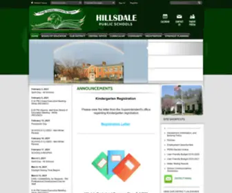 Hillsdaleschools.com(Hillsdale Public Schools) Screenshot