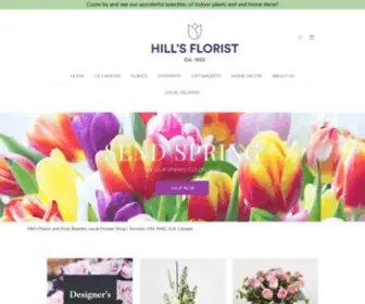 Hillsflorist.com(Hill's Florist and Fruit Baskets) Screenshot