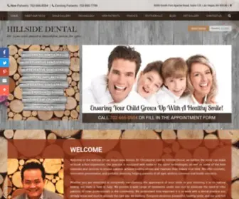 Hillsidedentalfineart.com(Dentists in Las Vegas) Screenshot