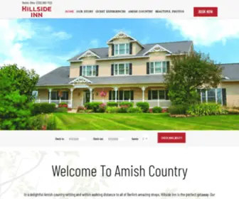 Hillsideinn.com(Amish Country Bed & Breakfast) Screenshot