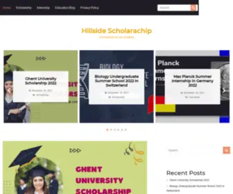 Hillsidescholarship.com(Hillside Scholarachip) Screenshot