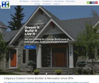 Hillsonhomes.com(Calgary Custom Home Builder & Renovator) Screenshot