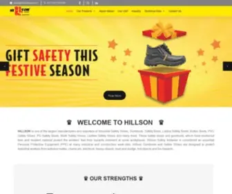 Hillsonshoes.com(Industrial safety shoes) Screenshot