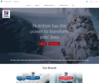 Hillspet.co.za(Hill's Pet Nutrition) Screenshot