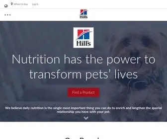 Hillspet.com.au(Hill's Pet Nutrition) Screenshot