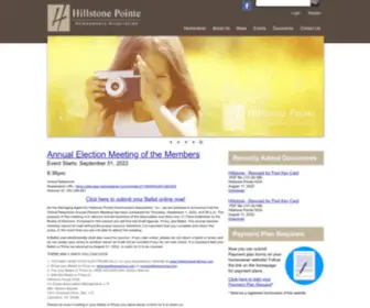 Hillstonepointehoa.com(Hillstone Pointe HOA) Screenshot