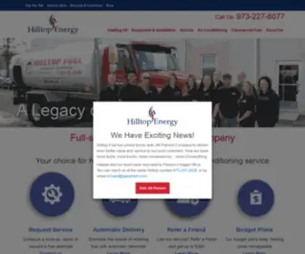 Hilltopenergy.net(Heating & Cooling Services in Northern New Jersey) Screenshot