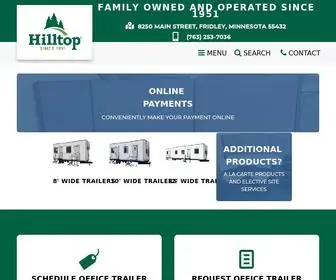 Hilltopofficetrailers.com(Modular Buildings) Screenshot