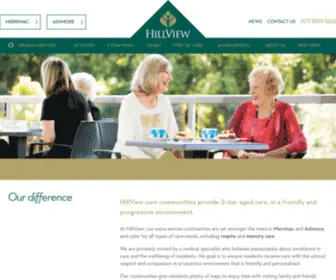 Hillviewcare.com.au(HillView Residential Aged Care) Screenshot