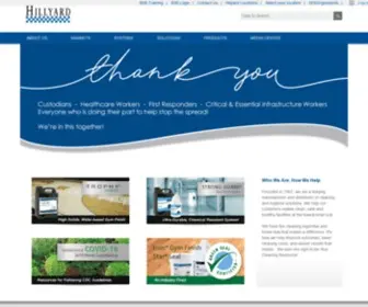 Hillyard.com(THE Cleaning Resource Home) Screenshot