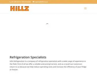 Hillz.co.za(Refrigeration Specialists) Screenshot