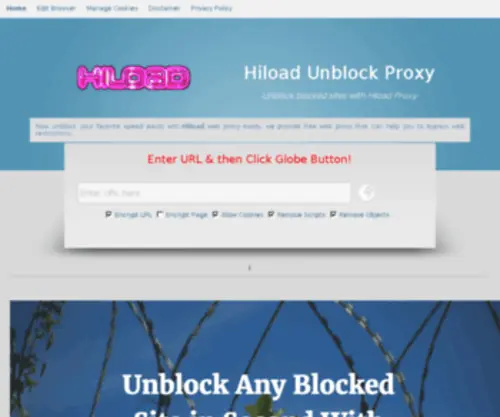Hiload.com.pk(Hiload YouTube Proxy) Screenshot