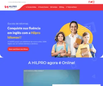 Hilpro.com.br(Hilpro Idiomas) Screenshot
