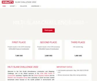 Hilti-Challenge.com(Hilti SLAM Challenge) Screenshot