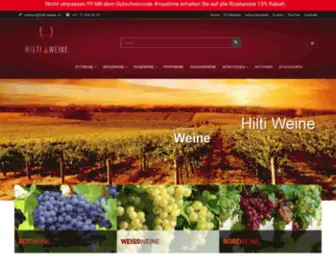 Hilti-Weine.ch(HILTI WEINE) Screenshot