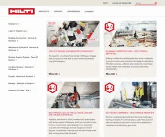 Hilti.com.eg(Hilti Egypt) Screenshot