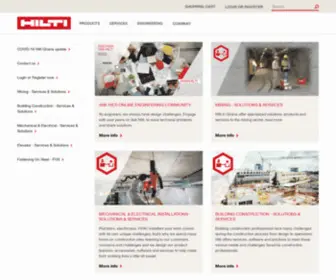 Hilti.com.gh(Hilti Ghana Shop) Screenshot