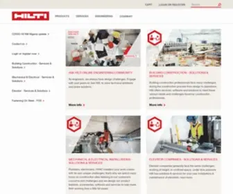 Hilti.com.ng(Hilti Nigeria Shop) Screenshot