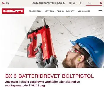 Hilti.dk(Hilti Denmark) Screenshot