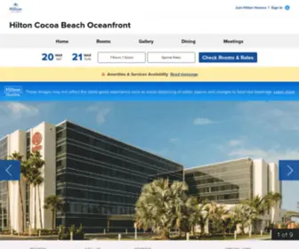 Hiltoncocoabeach.com(Cocoa Beach Hotels) Screenshot