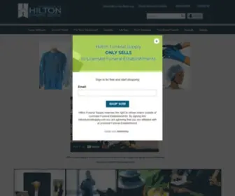 Hiltonfuneralsupply.com(Funeral Supplies) Screenshot