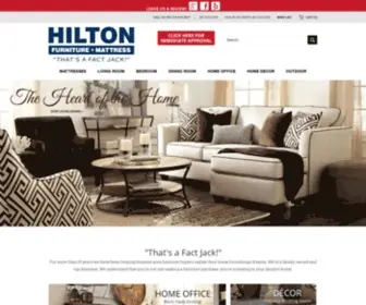 Hiltonfurnitureandmattress.com(Hilton Furniture & Mattress) Screenshot