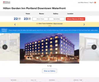 Hiltongardeninnportland.com(Hilton Garden Inn Portland Downtown Waterfront) Screenshot